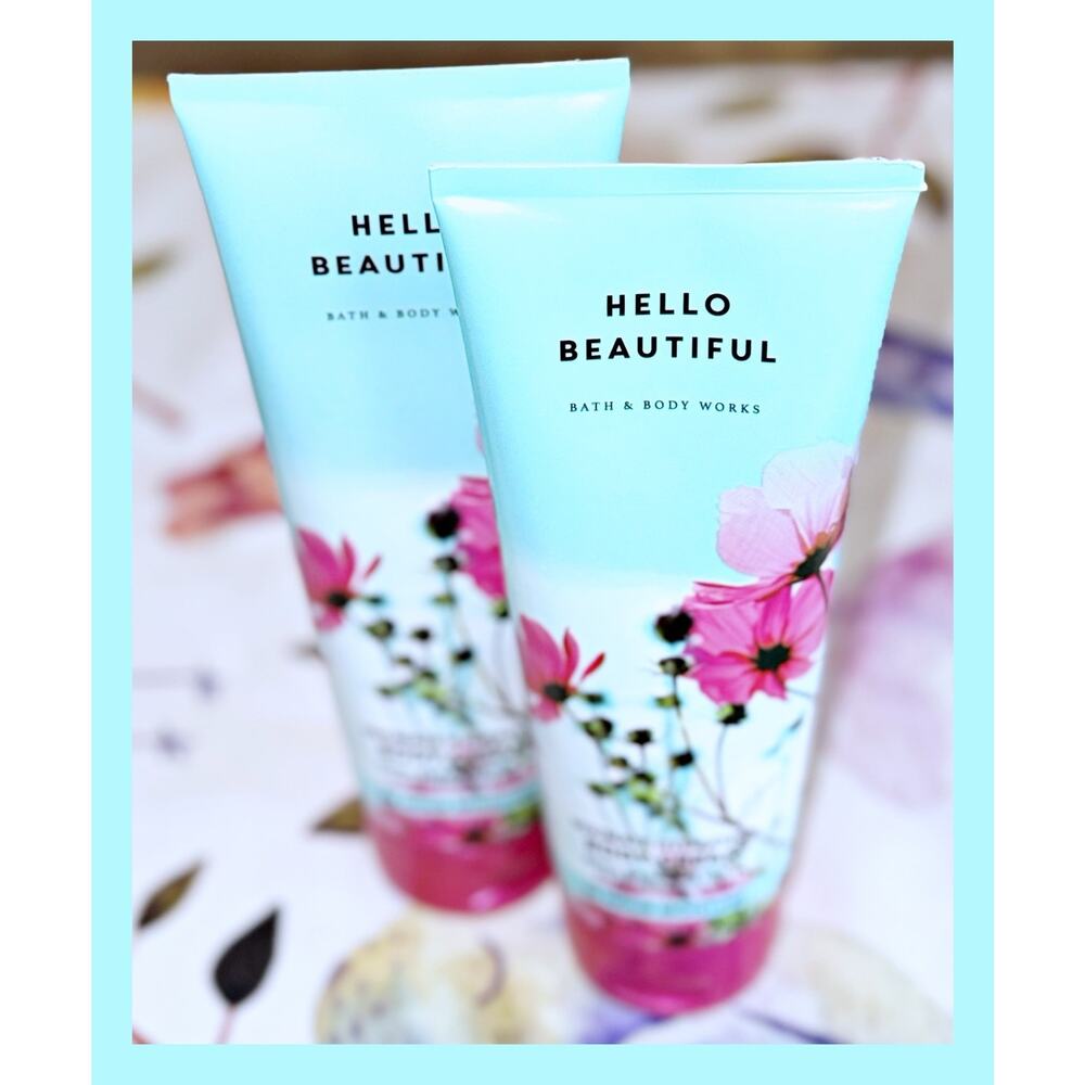 Bath & Body Works Hello Beautiful 8 fl oz Ultimate Hydration Body Cream x2